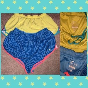 2 pairs of Nike DRI-FIT shorts